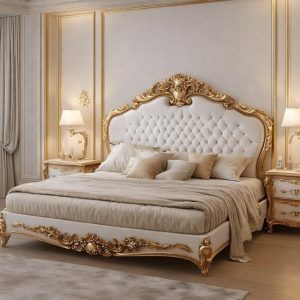 Crown Aurora Wooden Bed Set