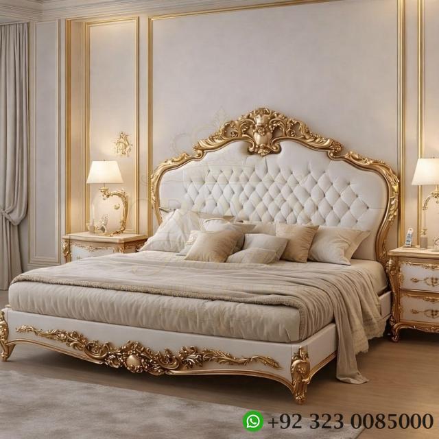 Crown Aurora Wooden Bed Set