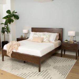 Crown Crescent Bed with Side Tables