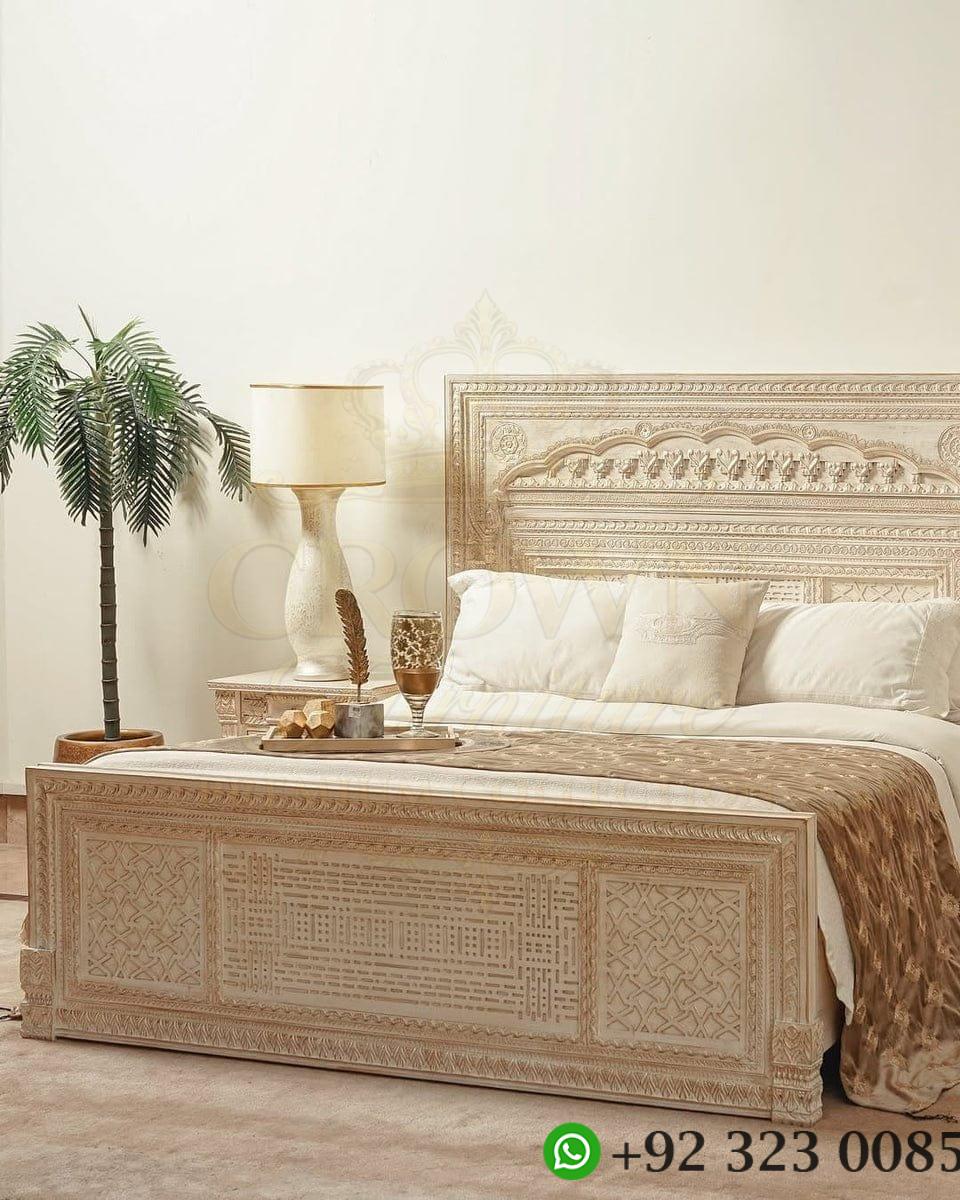 Crown Luxe Bed with Side Tables