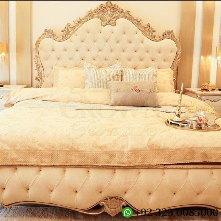 Crown Noble Wooden Bed Set - Image 4