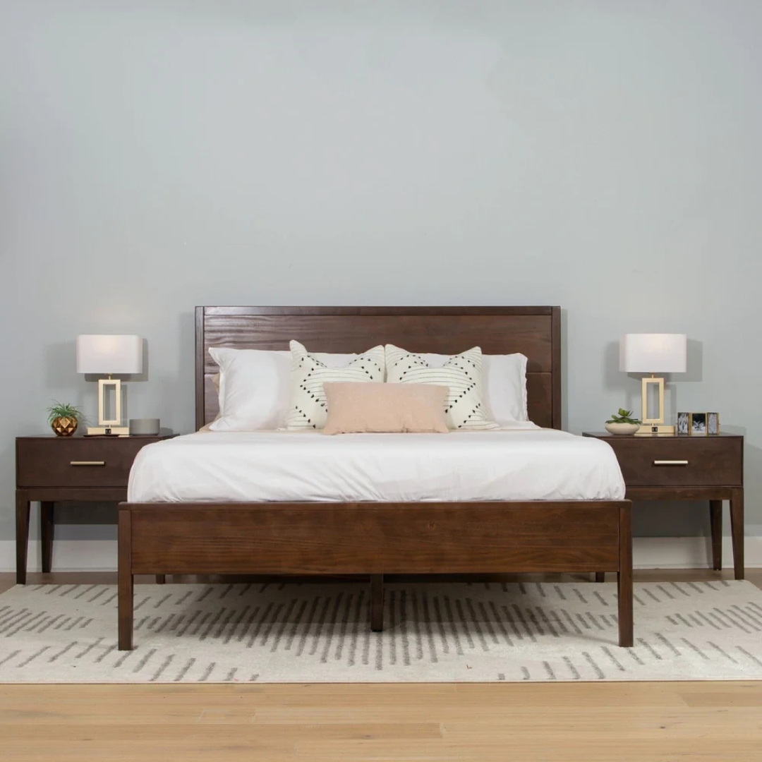 Crown Crescent Bed with Side Tables - Image 4