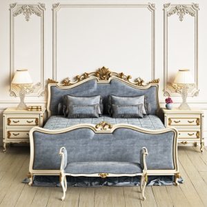 Crown Caspian King Size Bed Set