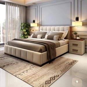 Crown Caspian Upholstered Bed Set