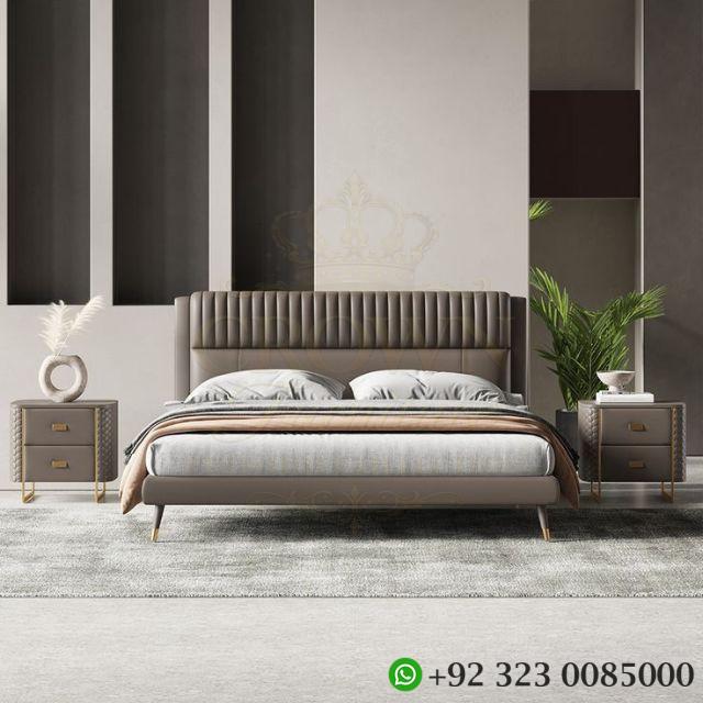 Crown Crescent Wooden Bed Set