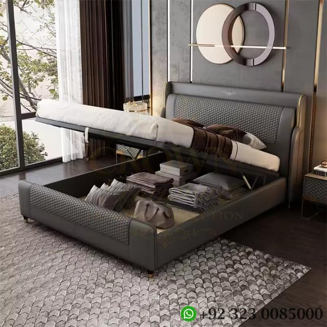 Crown Grand Bed with Side Tables - Image 3