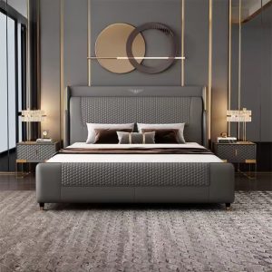 Crown Grand Bed with Side Tables