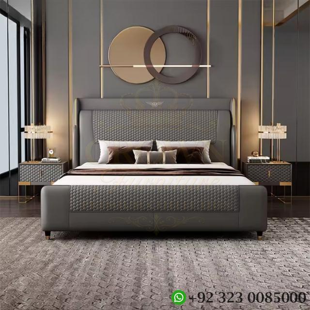 Crown Grand Bed with Side Tables